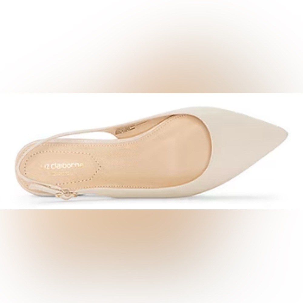 Liz Claiborne Sheba Ballet Flat Dress Shoes Sling Back Sz 10 WW Brand New In Box